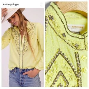 NWT! Anthropologie Pilcro Nayeli Beaded
Buttondown